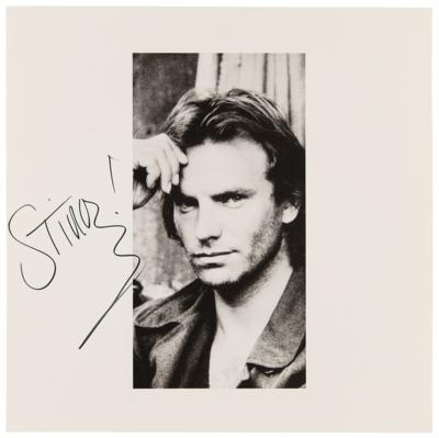 Lot #599 Sting Signed Album Insert - Nothing Like the Sun - Image 1