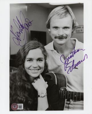 Lot #557 Nicolette Larson and Jonathan Edwards Signed Photograph - Image 1