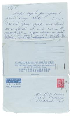 Lot #630 Bruce Lee Autograph Letter Signed to Drug Dealer and Fist of Fury Co-Star Robert Baker: "I hope you will send me the 'quality' stuff" - Image 3