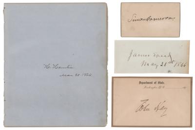 Lot #251 Abraham Lincoln's Cabinet (8) Signatures