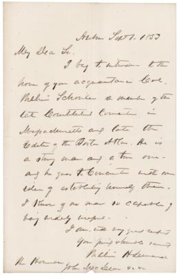 Lot #276 William Seward Autograph Letter Signed to