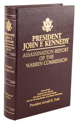 Lot #57 Gerald Ford Signed Book - Assassination Report of the Warren Commission (Ltd. Ed. #736/2948) - Image 3