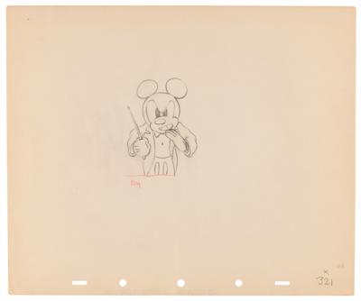 Lot #827 Mickey Mouse production drawing from Mickey's Grand Opera - Image 1