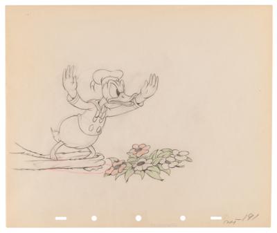 Lot #828 Donald Duck production drawing from Moose Hunters - Image 1