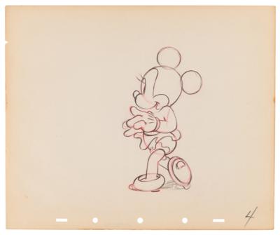 Lot #838. Minnie Mouse production drawing from a Walt Disney Studios cartoon