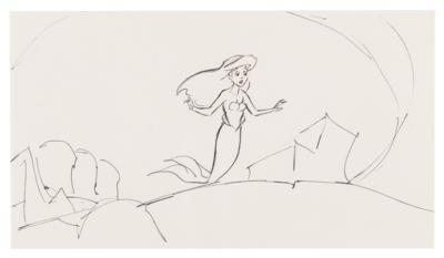 Lot #871 Ariel production storyboard drawing from The Little Mermaid: Ariel's Beginning - Image 1