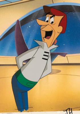 Lot #900 George Jetson production cel and drawing from Jetsons: The Movie - Image 2