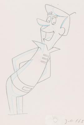 Lot #900 George Jetson production cel and drawing from Jetsons: The Movie - Image 3