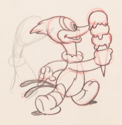 Lot #894 Woody Woodpecker production drawings from The Dizzy Acrobat - Image 2