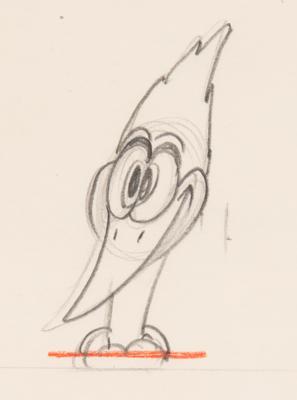 Lot #894 Woody Woodpecker production drawings from The Dizzy Acrobat - Image 3