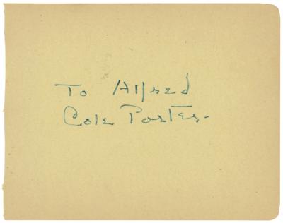 Lot #501 Cole Porter Signature - Image 1