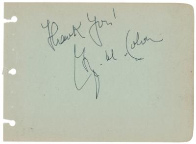 Lot #494 George M. Cohan Signature - Image 1