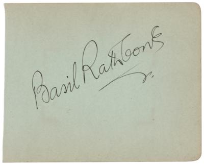 Lot #687 Basil Rathbone Signature - Image 1