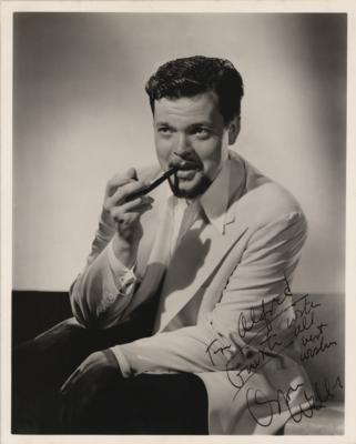 Lot #707 Orson Welles Signed Photograph - Image 1