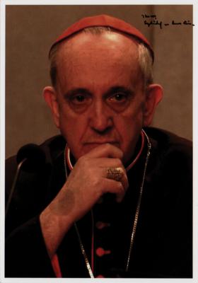 Lot #262 Pope Francis Signed Photograph