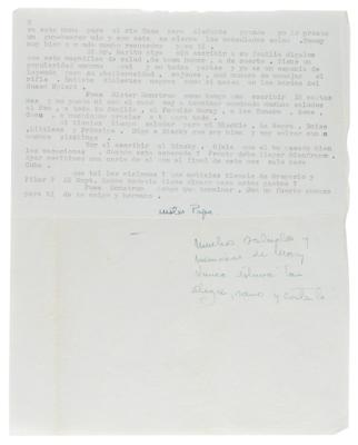 Lot #432 Ernest Hemingway Writes from Kenya During His Second African Safari, One Month After the Publication of The Old Man and the Sea - Image 2