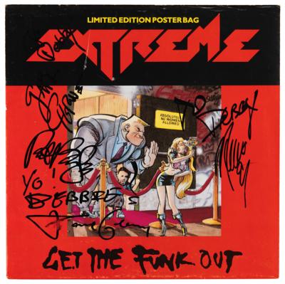 Lot #538 Extreme Signed 'Limited Edition Poster Bag' Album - Get the Funk Out - Image 1