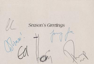 Lot #584 Radiohead Signed Christmas Card - Image 1