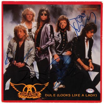 Lot #507 Aerosmith Signed Album - Dude (Looks Like a Lady) - Image 1