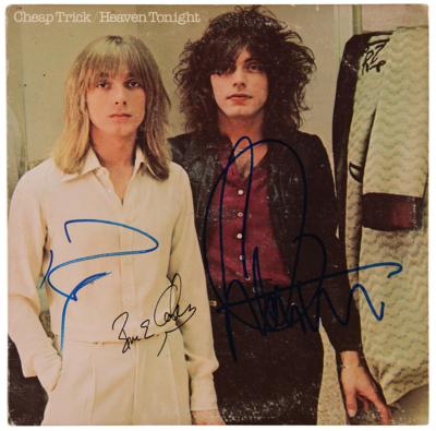 Lot #525 Cheap Trick Signed Album - Heaven Tonight - Image 1