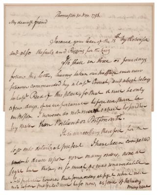 Lot #310 Henry Knox Autograph Letter Signed