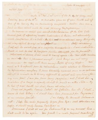 Lot #119 John Jay Autograph Letter Signed to His