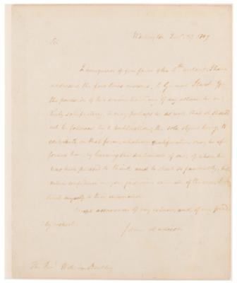 Lot #4 James Madison Autograph Letter Signed,