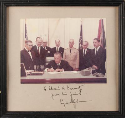 Lot #85 Lyndon B. Johnson Signed Photograph as President to a Maryland Congressman - Image 3