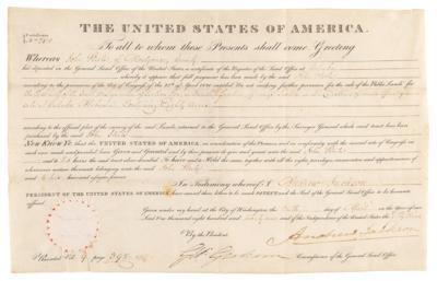 Lot #80 Andrew Jackson Document Signed as President - Image 2