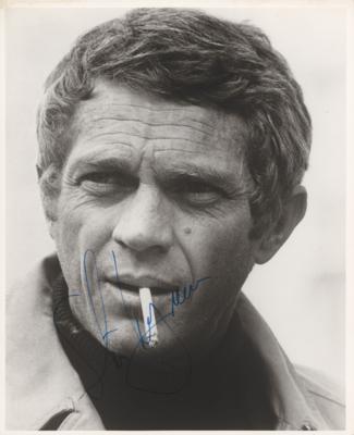 Lot #632 Steve McQueen Signed Photograph