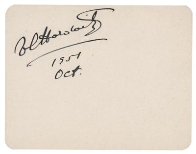 Lot #485 Vladimir Horowitz Signature