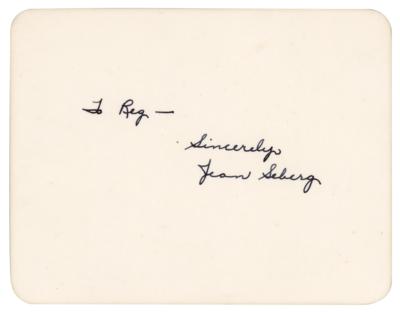 Lot #691 Jean Seberg Signature - Image 1