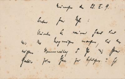 Lot #444 Thomas Mann Autograph Letter Signed