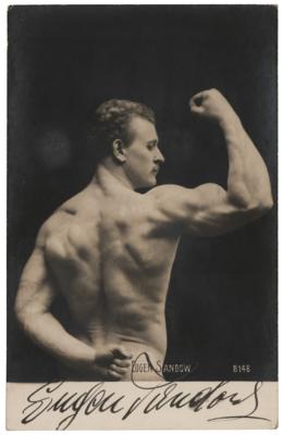 Lot #735 Eugen Sandow Signed Photograph