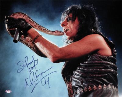 Lot #529 Alice Cooper Oversized Signed Photograph - Image 1