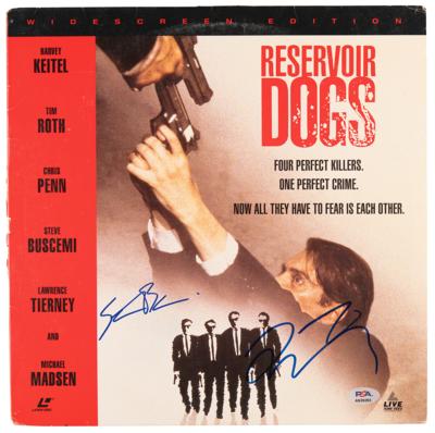 Lot #702 Quentin Tarantino and Steve Buscemi Signed Laserdisc - Reservoir Dogs - Image 1