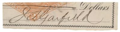 Lot #15 James A. Garfield Signature as President