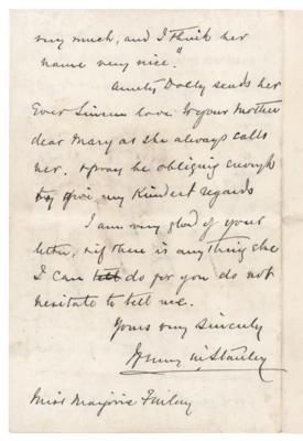 Lot #281 Henry M. Stanley Autograph Letter Signed - Image 3