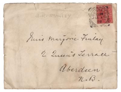 Lot #281 Henry M. Stanley Autograph Letter Signed - Image 4