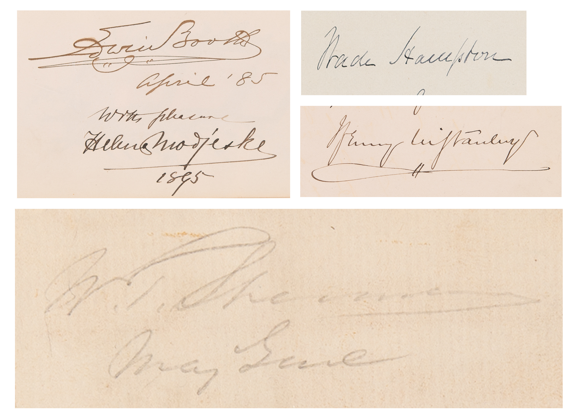 Lot #316 William T. Sherman, Wade Hampton, and Edwin Booth Signed Autograph Album - Image 1