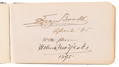 Lot #316 William T. Sherman, Wade Hampton, and Edwin Booth Signed Autograph Album - Image 3