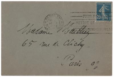 Lot #411 Pierre Bonnard Autograph Letter Signed - Image 2