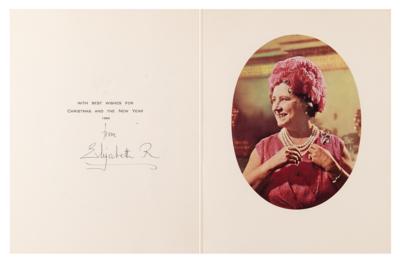 Lot #216 Elizabeth, Queen Mother Signed Christmas