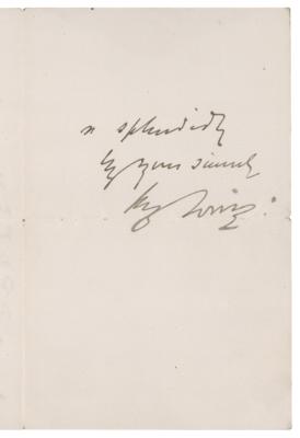 Lot #451 Bram Stoker and Henry Irving Letter Signed - Image 2