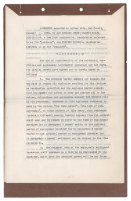 Lot #704 Dimitri Tiomkin and Louis B. Mayer Document Signed - Image 2