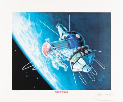 Lot #394 Alexei Leonov Signed Print - 'First Walk' (Ltd. Ed. #601/950) - Image 1