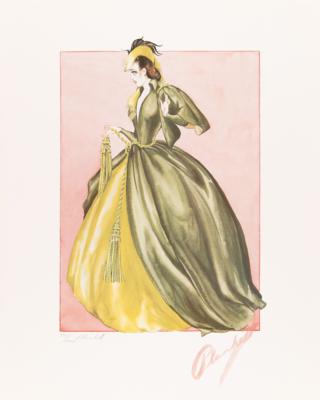 Lot #663 Gone with the Wind: Walter Plunkett Signed Limited Edition Costume Design Portfolio (Ltd. Ed. #324/1000) - Image 5