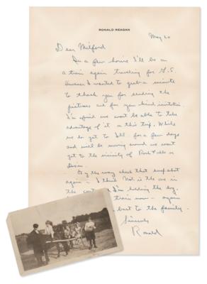 Lot #21 Ronald Reagan Autograph Letter Signed and