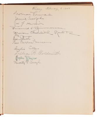 Lot #436 Ayn Rand, Richard Nixon, and Notables Signed Guestbook - Image 4