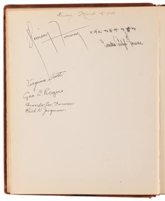 Lot #436 Ayn Rand, Richard Nixon, and Notables Signed Guestbook - Image 5